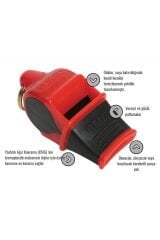 FOX 40 Kırmızı 40 Sonik Blast Cmg Düdük + Düdük İpi 9203-3108