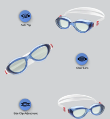 Speedo Futura Hydrospex  Buğu Önleyici Kaplamalı Lensli Yüzücü Gözlüğü 8-E000036005