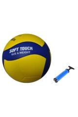 Avessa Vl 500 Voleybol Topu Soft Yapıştırma Poliüretan 3 Astar Deri + Pompa Hediye -87821