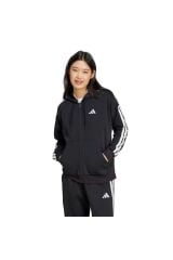 adidas Essentials 3-Stripes Full-Zip Polar Kapüşonlu Üst JE1283