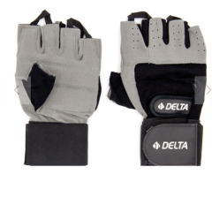Delta Bilek Bandajlı Gri Ağırlık Body Fitness Eldiveni FGL 9015