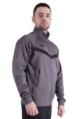 Lotto Antrasit Sweatshirt(fullzip)-marcus Iı Sweat Fz Camp Pl-R8971