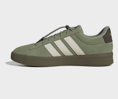 adidas GRAND COURT 3.0 Çizgili Detaylı Bağcıklı Spor Ayakkabı JQ7297