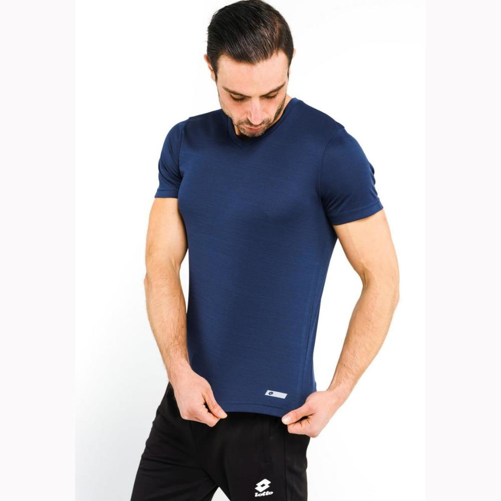 Lotto T-shirt V Yaka Erkek Lacivert-celso Tee Vn Pl-w1112