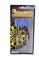 Avessa Unisex Spor Malzemeleri - Avessa 18 Gr Pirinç 3 lü Dart Oku Seti Yeşil -