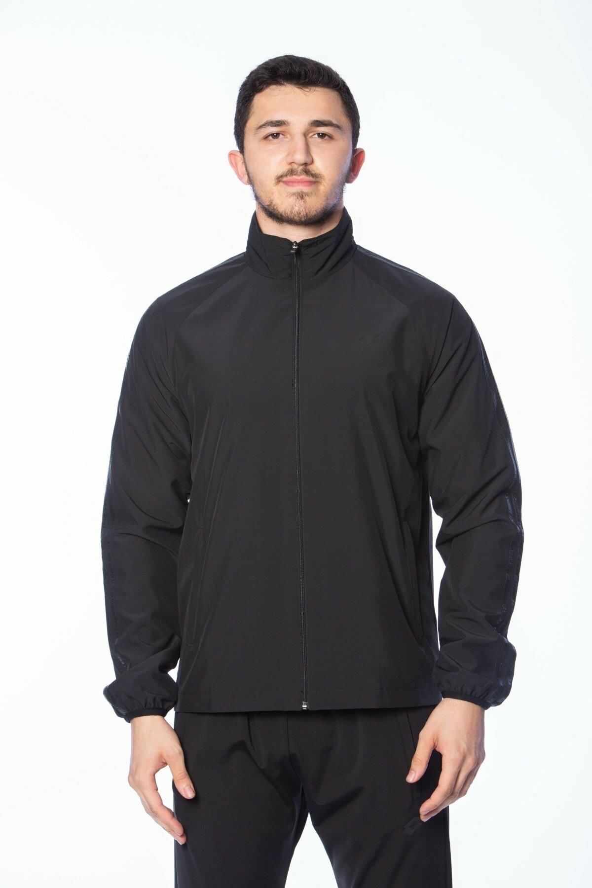 Lotto Spor Ceket Siyah Erkek Reggie Jacket Fz Spr Lyc R8999