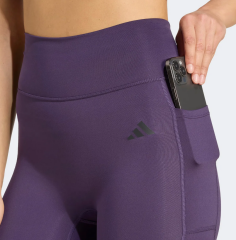 adidas Optime Essentials No Front Rise Seam 7-8 Kadın Mor Antrenman Taytı JY4818