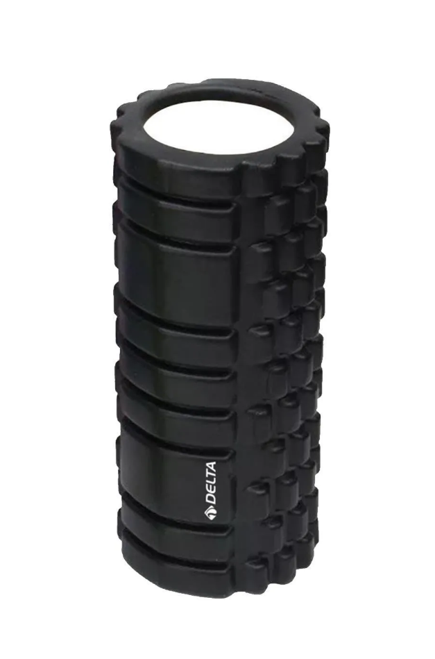 DeltaYüksek Yoğunlukta Orta Sert Deluxe Foam Roller Masaj Köpüğü Pilates Masaj Rulosu SFR-793 SİYAH