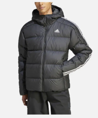 adidas Essentials Midweight Down 3-Stripes Full-Zip Hoodie Erkek Ceket HZ4429