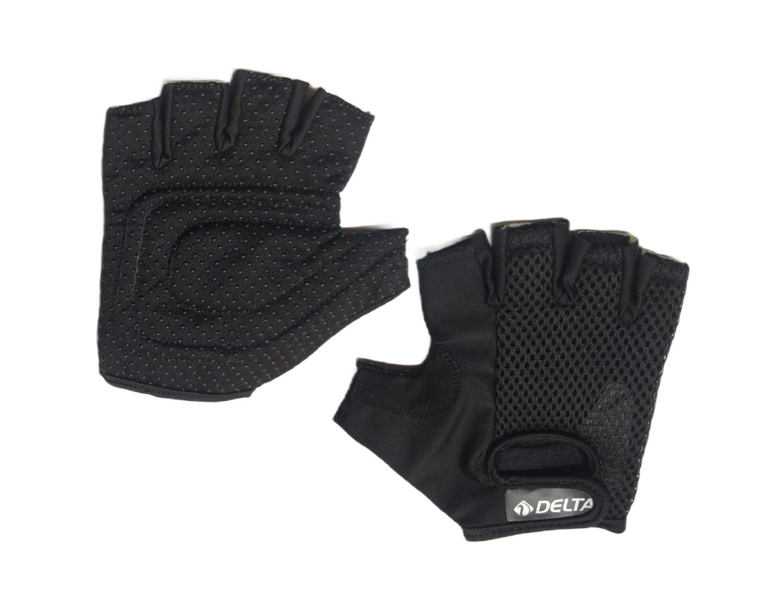 Delta Armour Deluxe Ağırlık Body Dambıl Halter Fitness Eldiveni-SİYAH