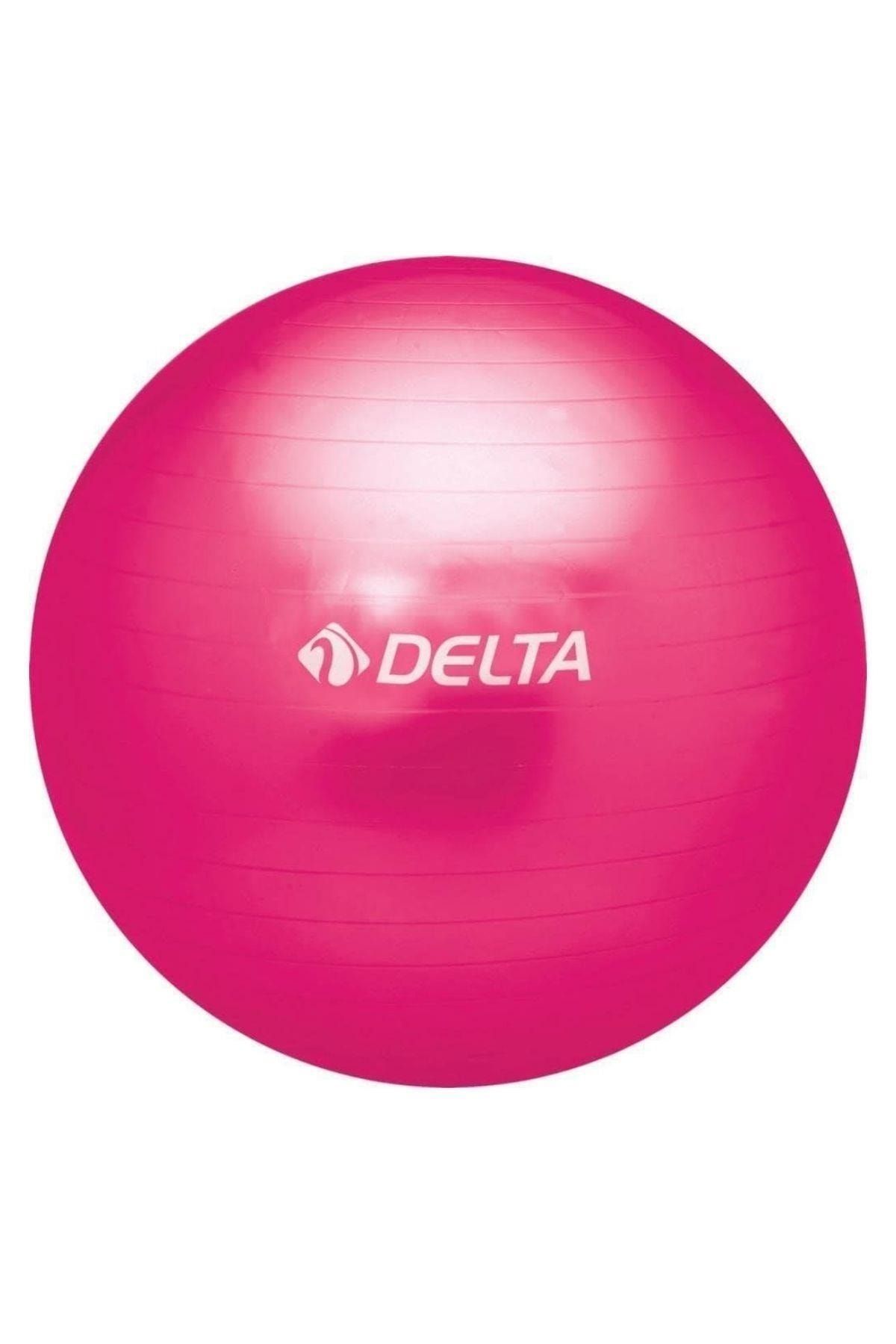 Delta 75 cm Dura-Strong Deluxe Fuşya Pilates Topu (Pompasız)-FUŞYA