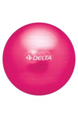 Delta 75 cm Dura-Strong Deluxe Fuşya Pilates Topu (Pompasız)-FUŞYA