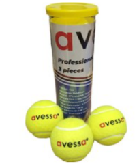 Avessa Tz-2 Maç Tenis Topu Black Line-SARI