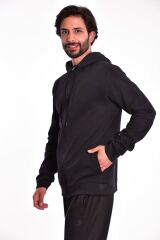 Lotto Sweatshirt Erkek Siyah-trng Iı Sweat Fz Hd Ft-rR9300