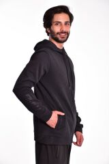 Lotto Sweatshirt Erkek Siyah-trng Iı Sweat Fz Hd Ft-rR9300