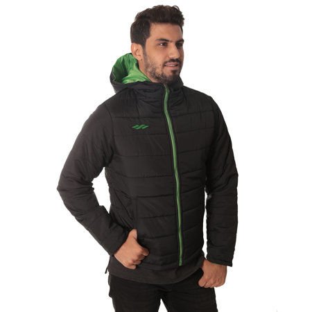 Sportive Jammy Erkek Dolgulu Kapüşonlu Siyah Mont - 201531 - BRS
