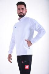 Lotto Sweatshirt Erkek Beyaz-ray Sweat Fz Camp Pl-r8982