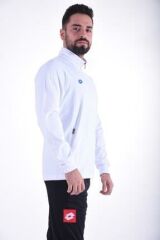 Lotto Sweatshirt Erkek Beyaz-ray Sweat Fz Camp Pl-r8982