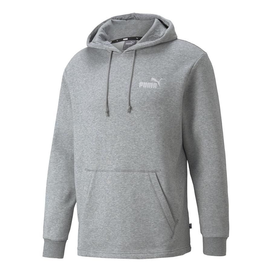 Puma Erkek Spor Sweatshirt - ESS+ Hoodie FL Medium Gray Heather - 84595303