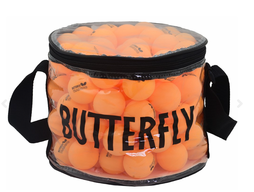 Butterfly Training Masa Tenisi Topu 100'lü Çanta-Turuncu 16005B-O