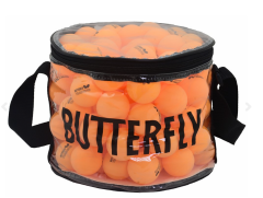 Butterfly Training Masa Tenisi Topu 100'lü Çanta-Turuncu 16005B-O