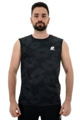 Lotto T-shirt Erkek Siyah/gri-tokıo Tank Pl-r8337 R8337
