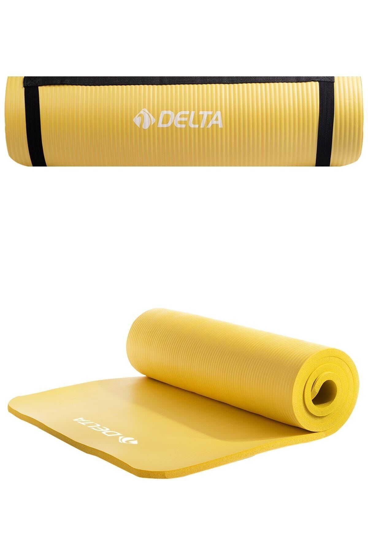 Delta Konfor Zemin 10 mm Taşıma Askılı Pilates Minderi Yoga Matı-SARI