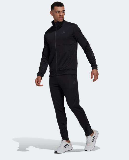 adidas Slim Zıpped  Siyah Erkek Eşofman Takımı HI5401