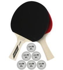 Butterfly Timo Boll 2 Raket 6 Top Masa Tenisi Raket Seti 85106