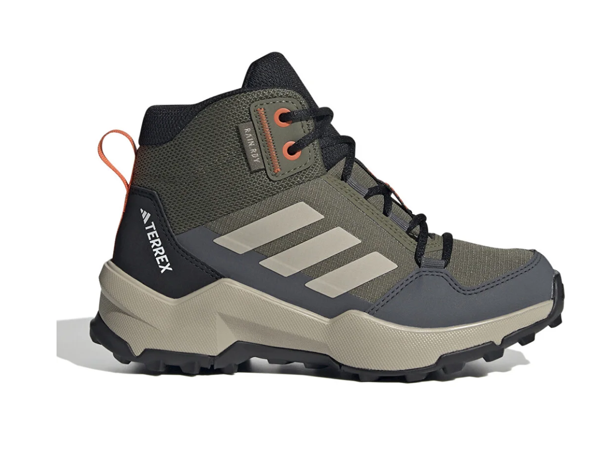 adidas Terrex Ax4r Mid Rain.Rdy yeşil-gri çocuk trekking ayakkabısı IF6518