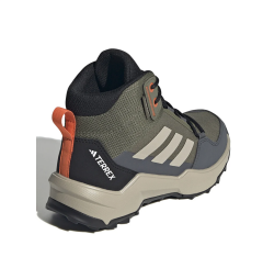 adidas Terrex Ax4r Mid Rain.Rdy yeşil-gri çocuk trekking ayakkabısı IF6518