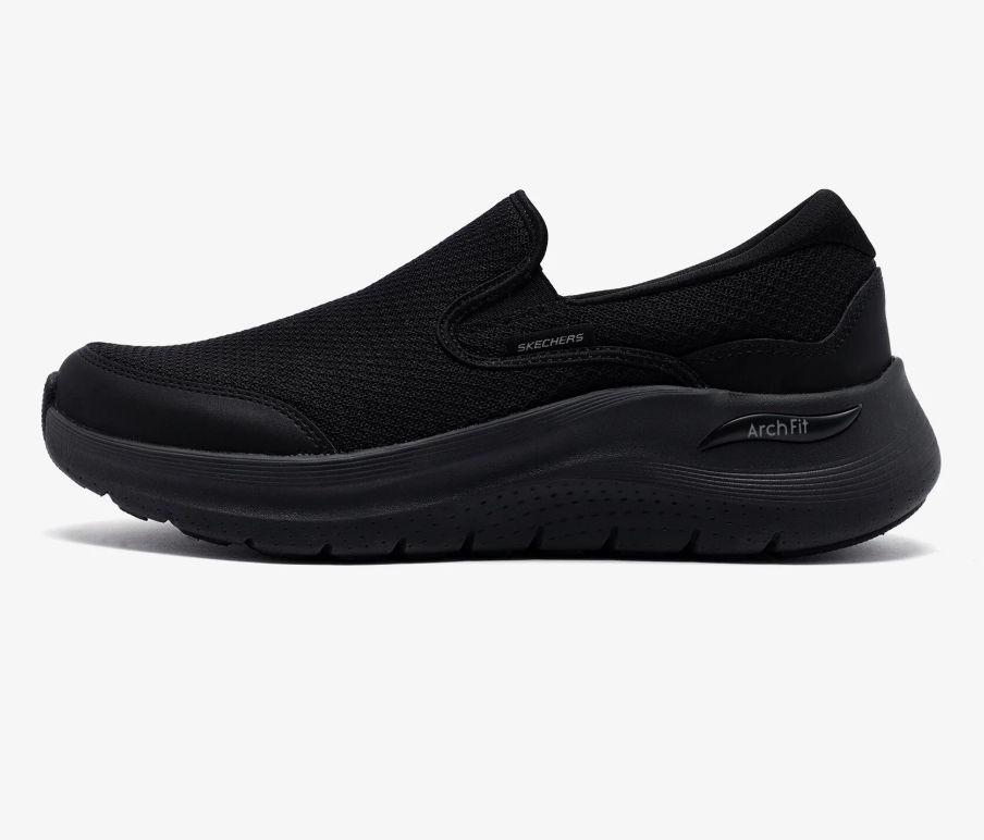 Skechers Arch Fit 2.0 - Vallo Erkek Siyah Spor Ayakkabı 232706TK BBK